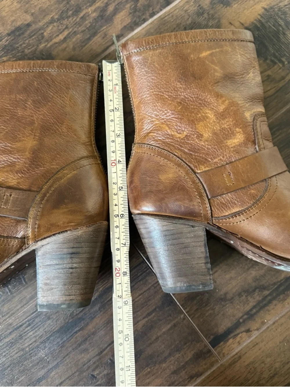 Frye Karla Engineer Short Brown Boot size 6.5 B